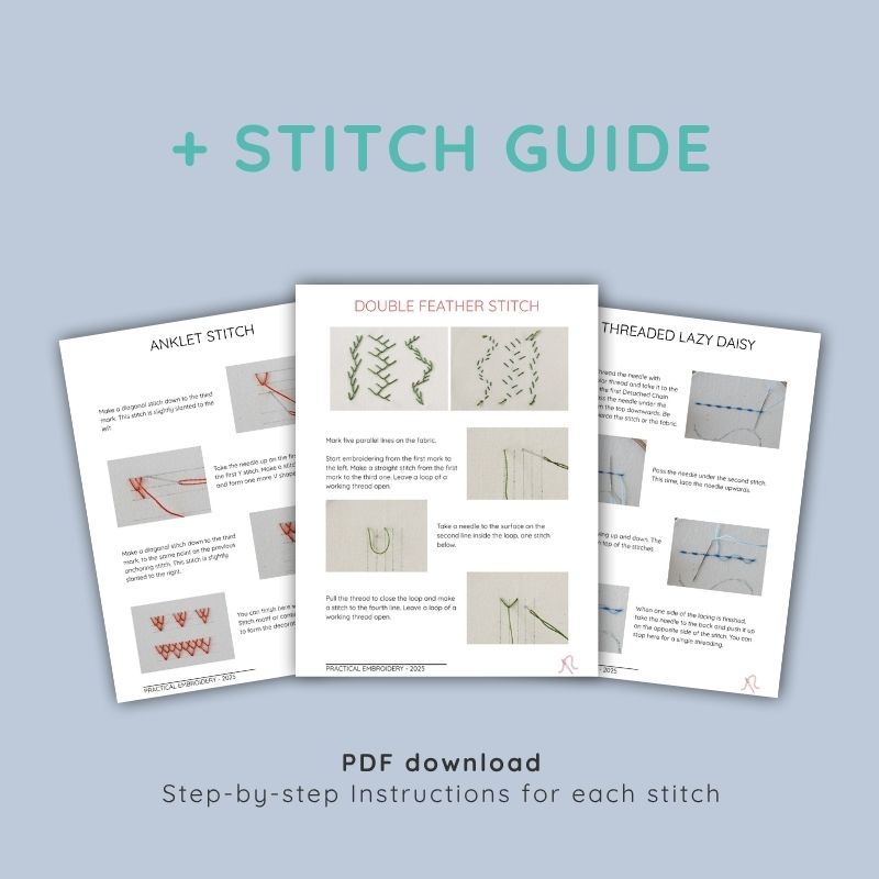 15 Simple Stitches For Borders - Sampler and Tutorial