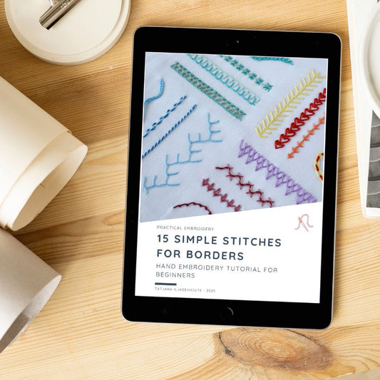 15 Simple Stitches For Borders - Sampler and Tutorial