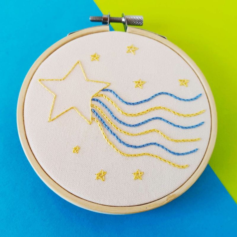 Milky way pattern for hand embroidery. Pdf download with detailed instructions